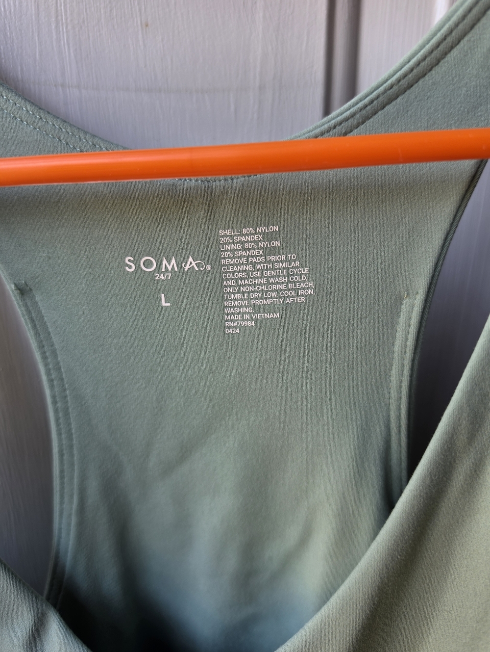 Soma Chinois Green (Light Sage) NWT Dress L All-in-One! - Picture 10 of 11